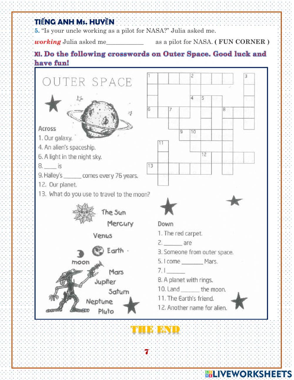 E8. unit 12. Life on other planets