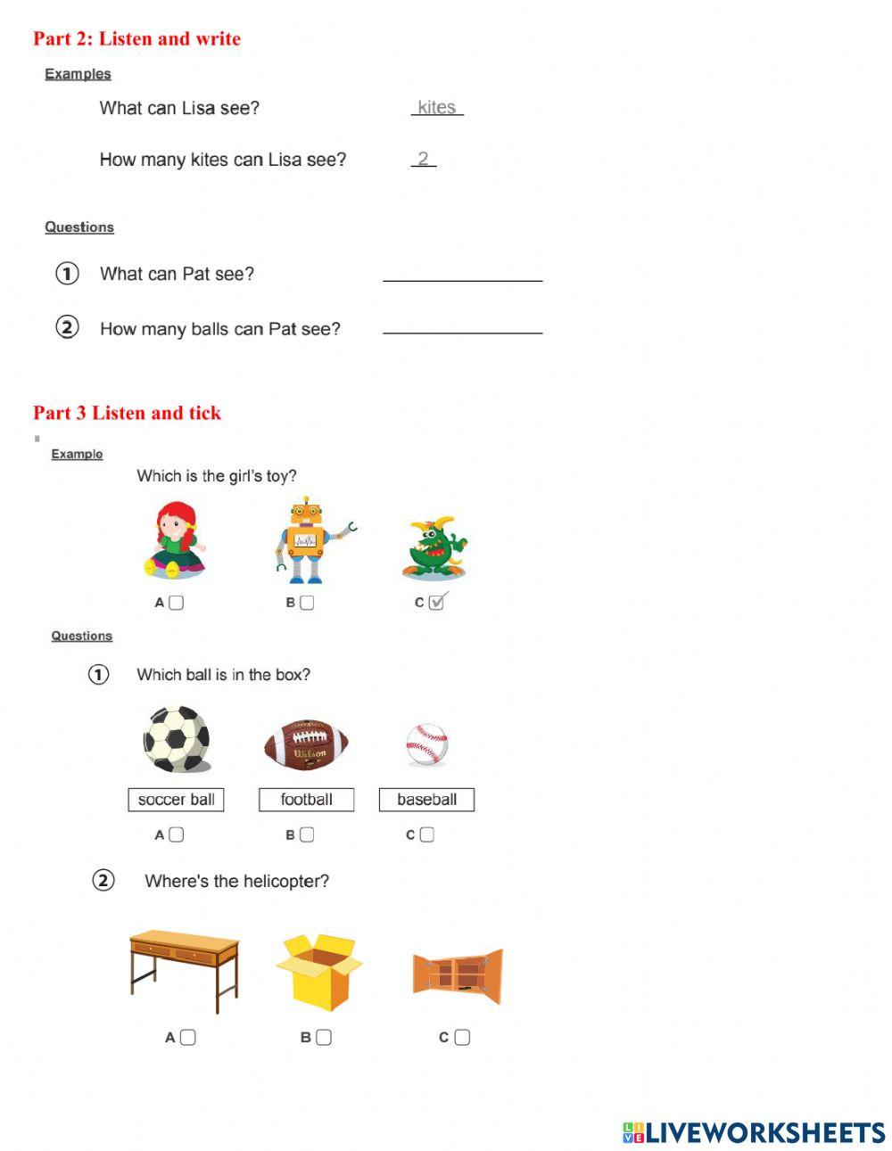 Test 1 - listening test t5