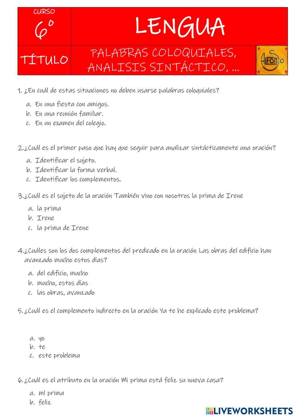 Análisis sintáctico, puntos suspensivos y el teatro Análisis sintáctico, puntos suspensivos y el teatro