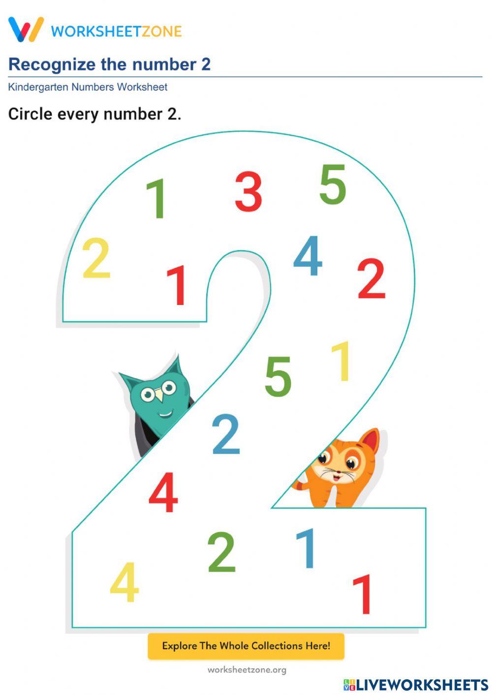 Number Recognition Activities 1 - 10