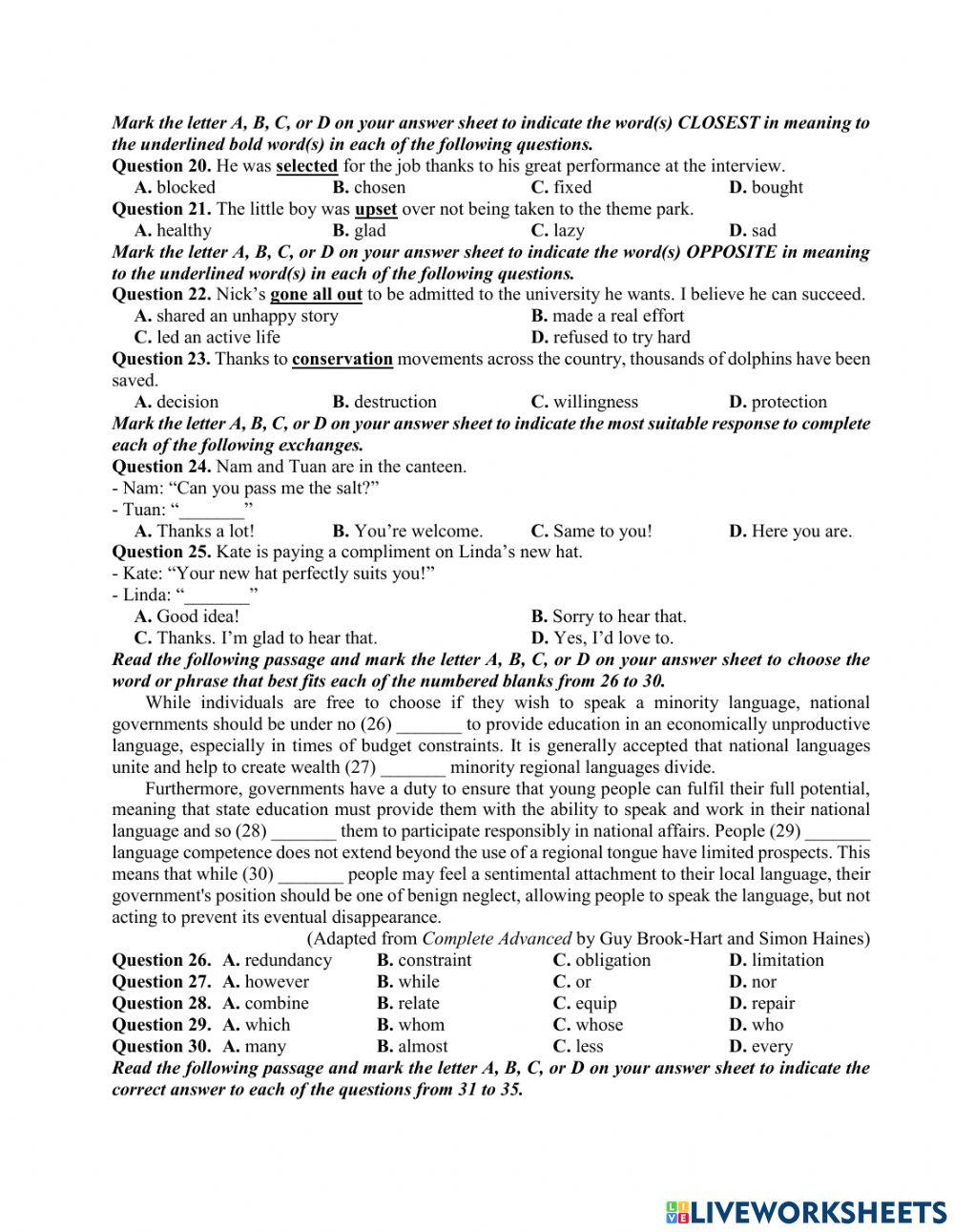DE DU DOAN 01 - Cô Mai Phương