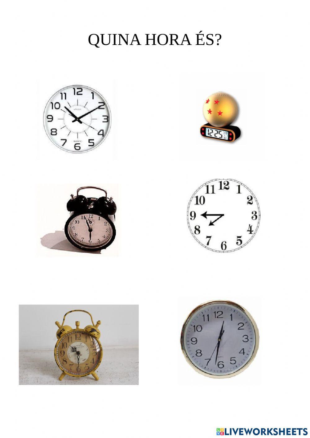 Quina hora és?