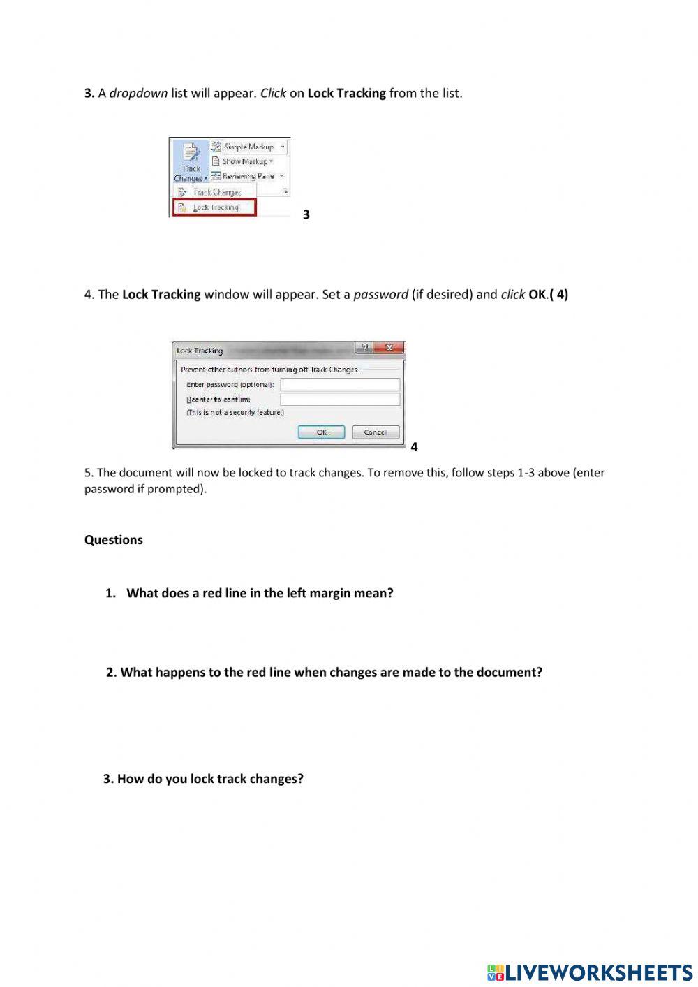 Lesson 2 Reviewing your Document Track Changes Part 2