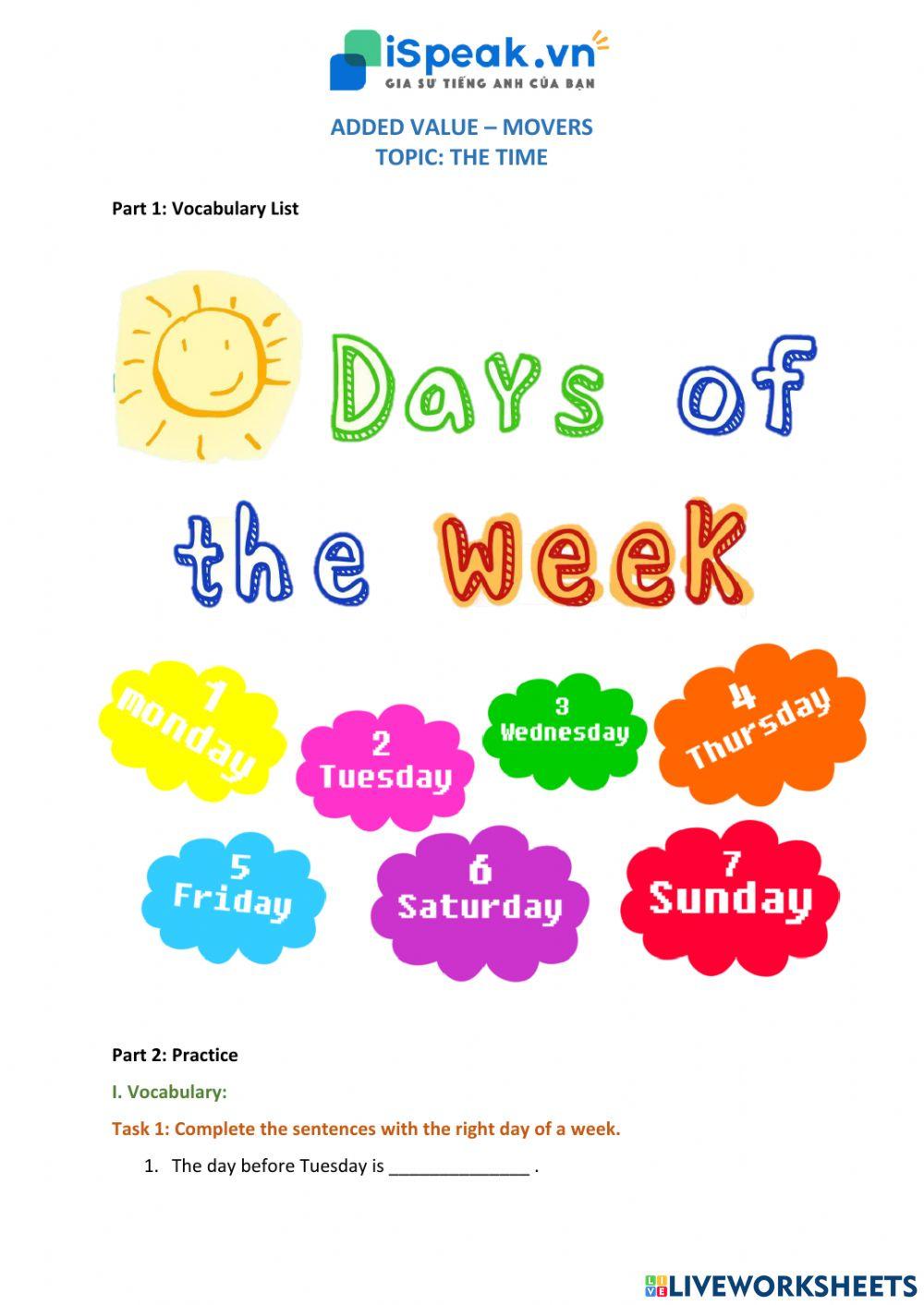 ADDED VALUE MOVERS - The time