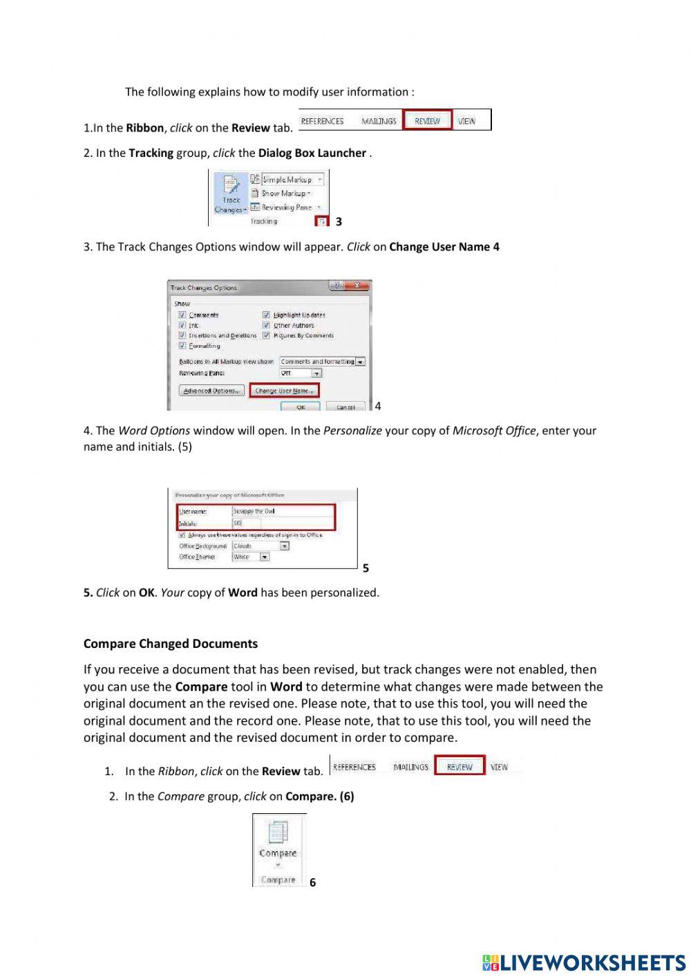 Lesson 3 Reviewing you Document Track Changes  Part 3