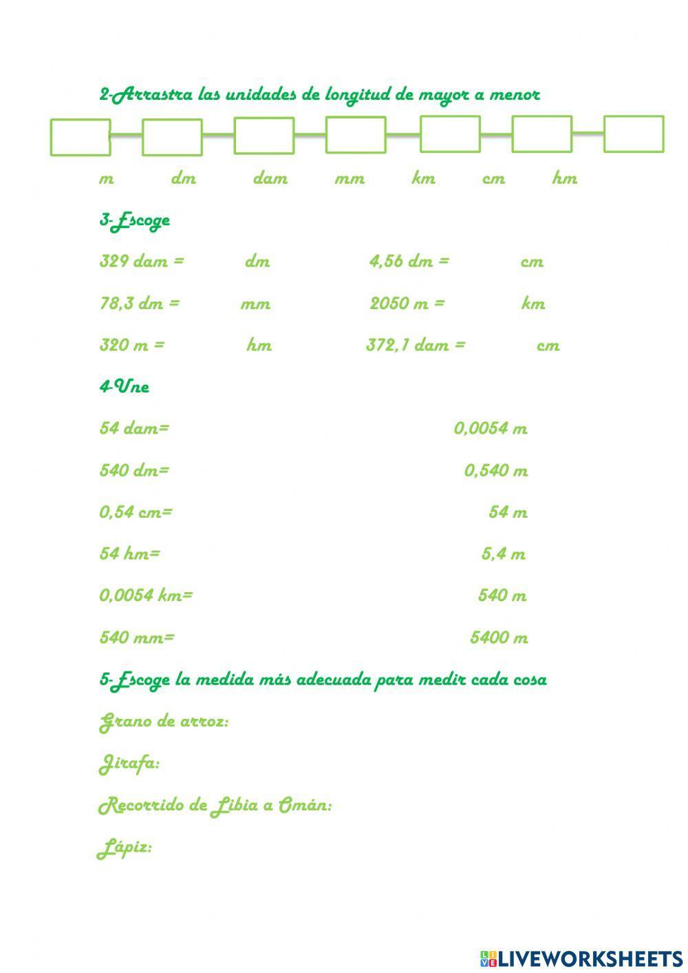 Unidades de Longitud