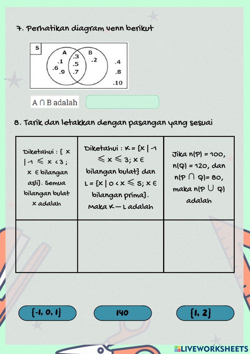 LKPD Latihan Soal Himpunan