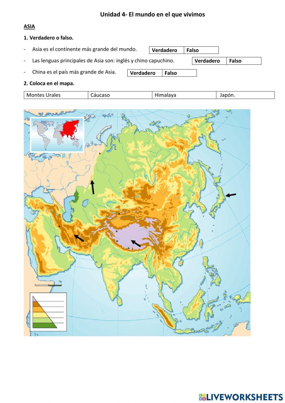 El mundo, los continentes