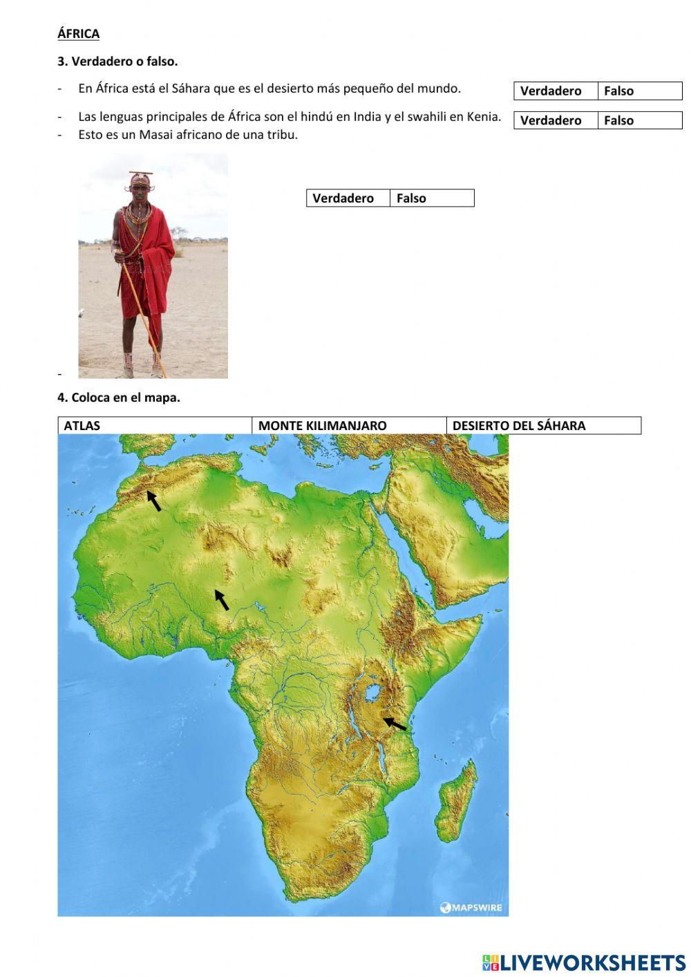 El mundo, los continentes