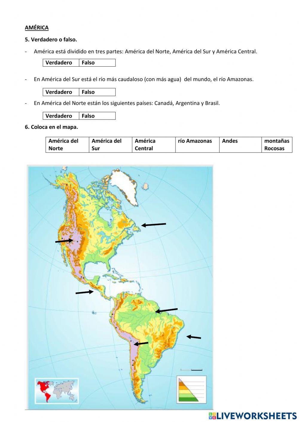 El mundo, los continentes