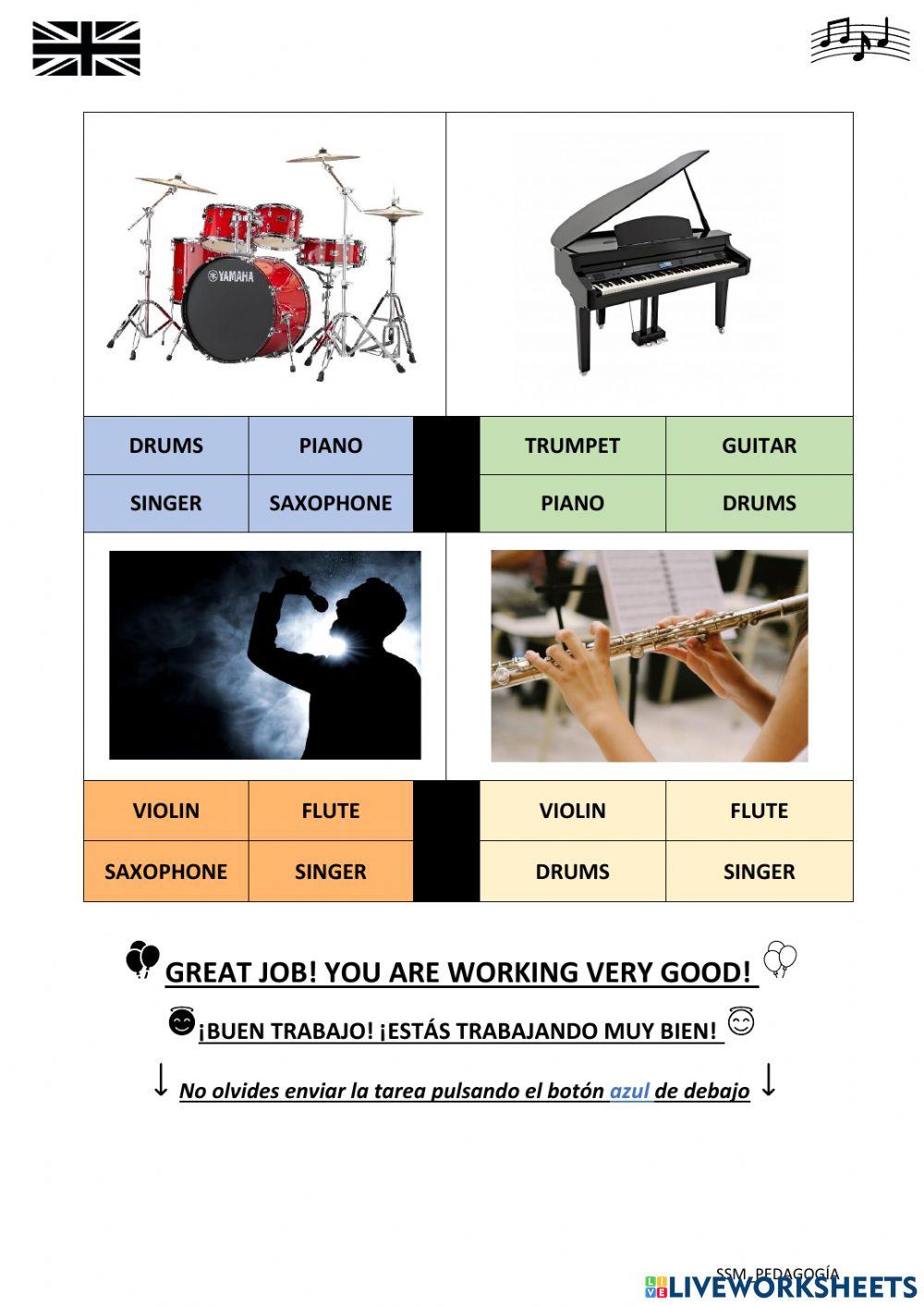 MUSICAL INSTRUMENTS - Tarea 3