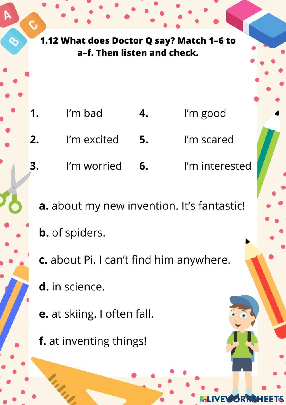 Adjectives and prepositions