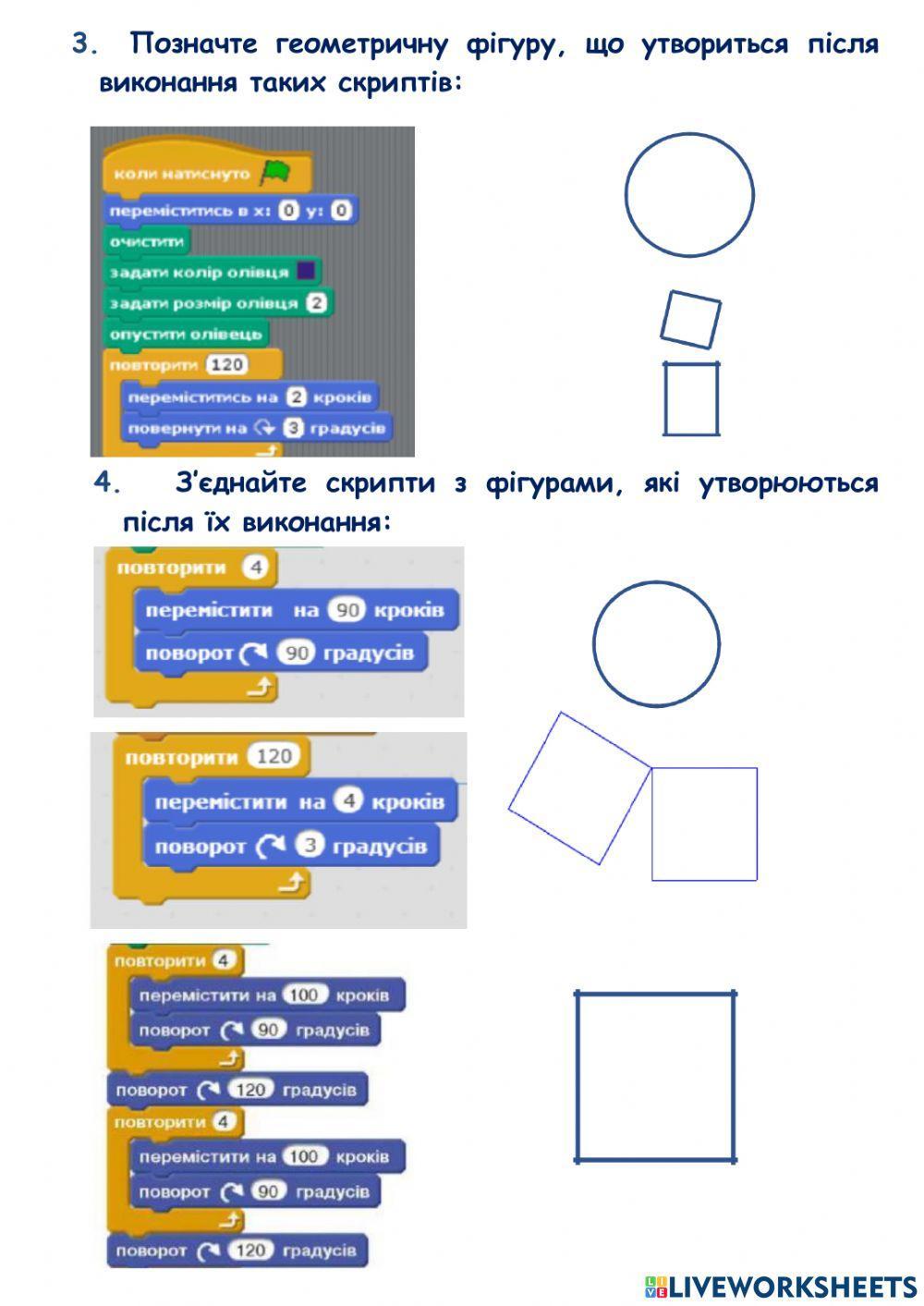 Алгоритми з повторенням  у середовищі Скретч