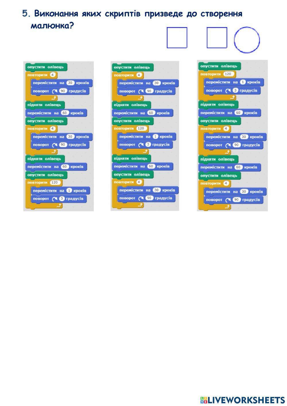 Алгоритми з повторенням  у середовищі Скретч