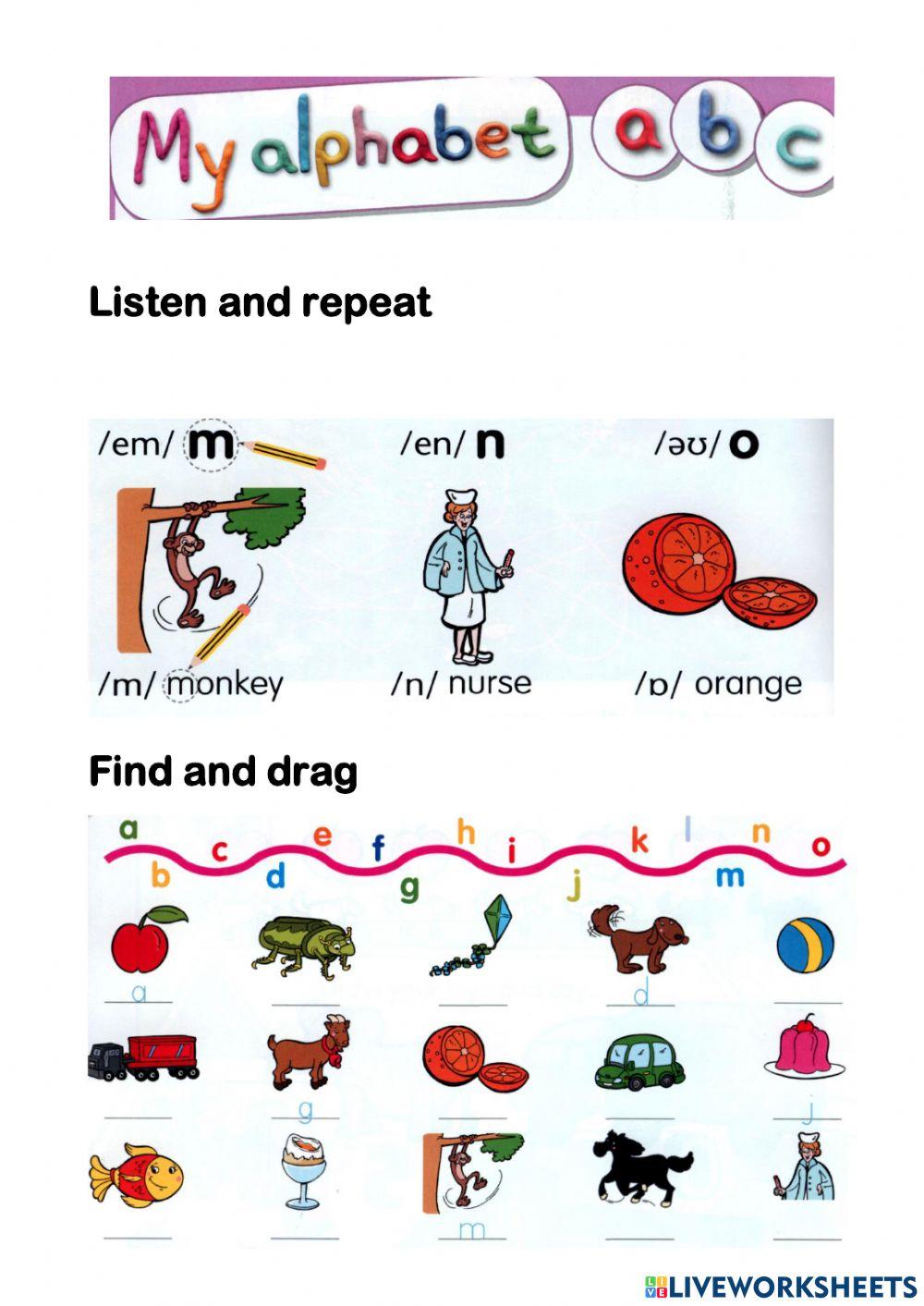 My alphabet m, n, o (Fly High 1)