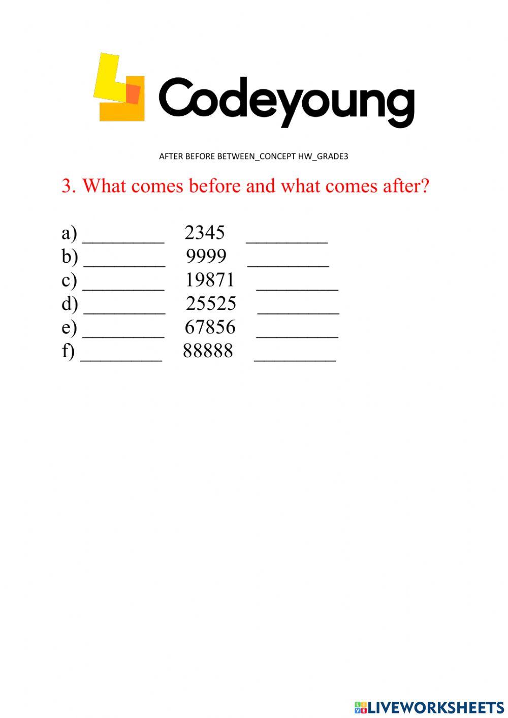 After before between