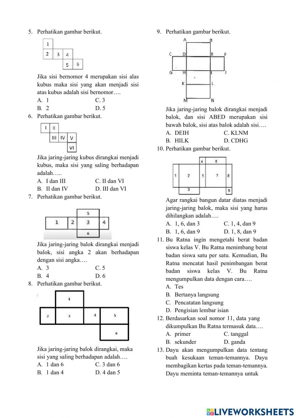 Latihan - pas matematika semester 2