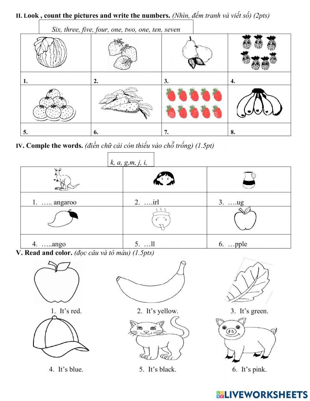 Ôn tập ff lớp 1