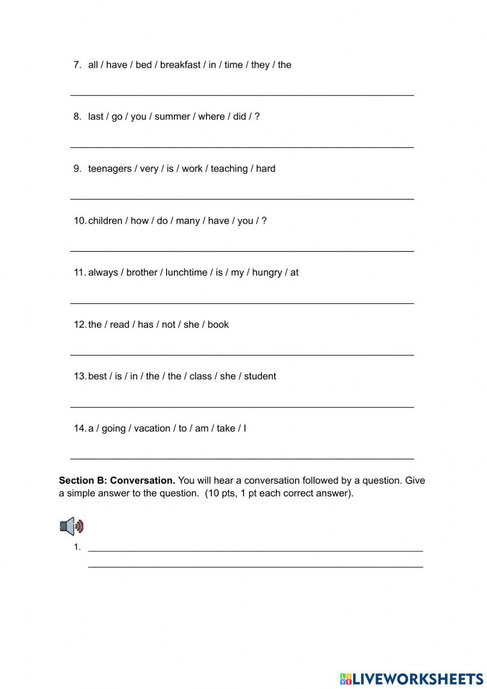 Final Test IV Bimester