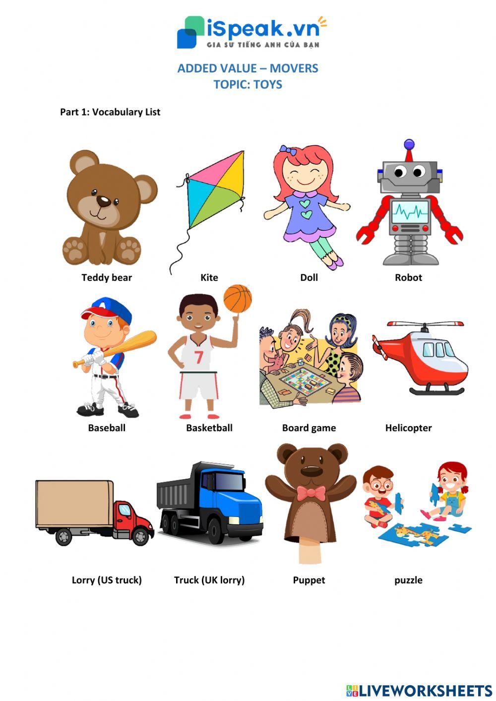 ADDED VALUE MOVERS - Toys