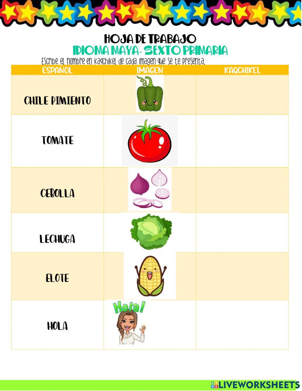 Palabras en kaqchikel