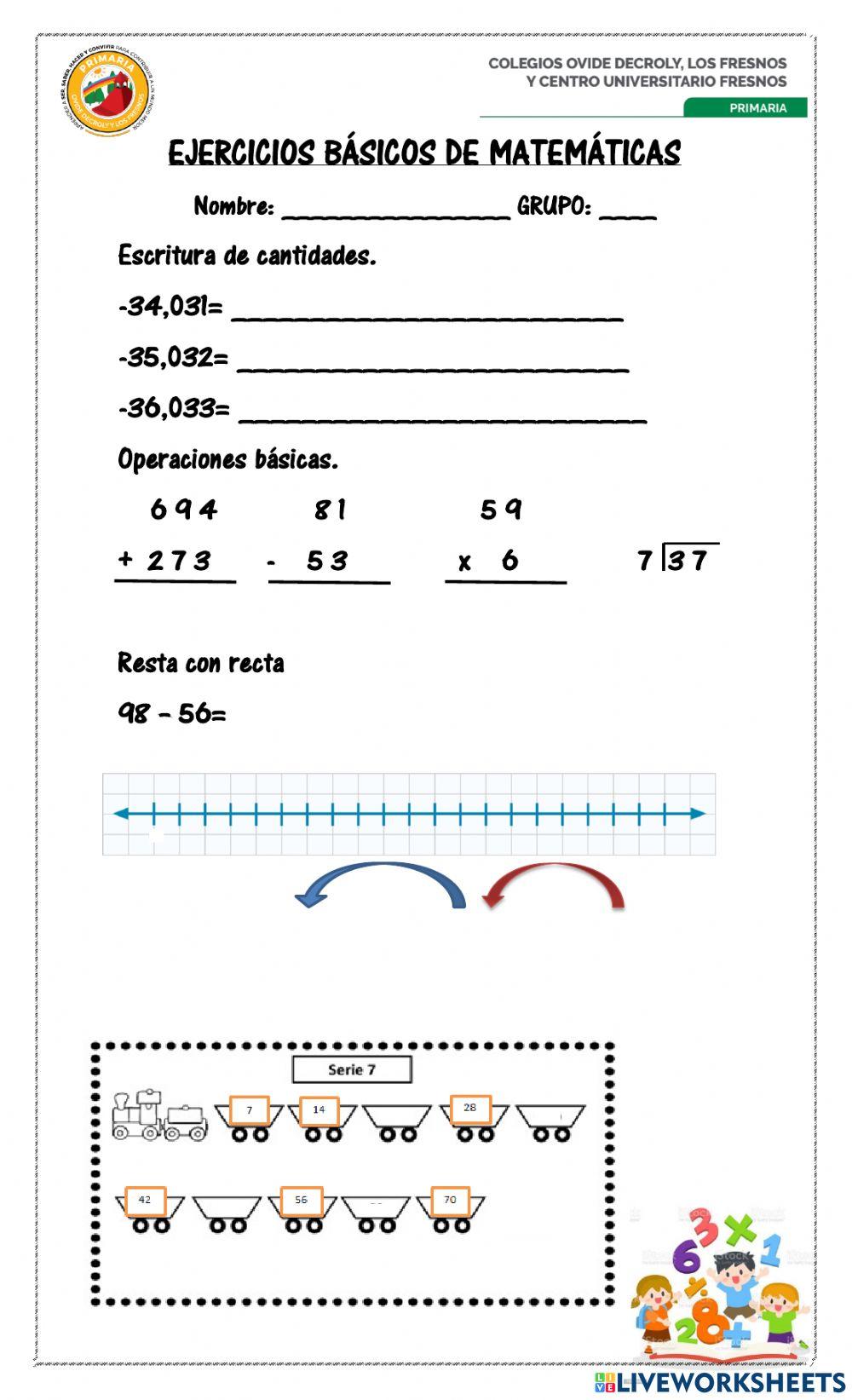 Escritura de cantidades con miles