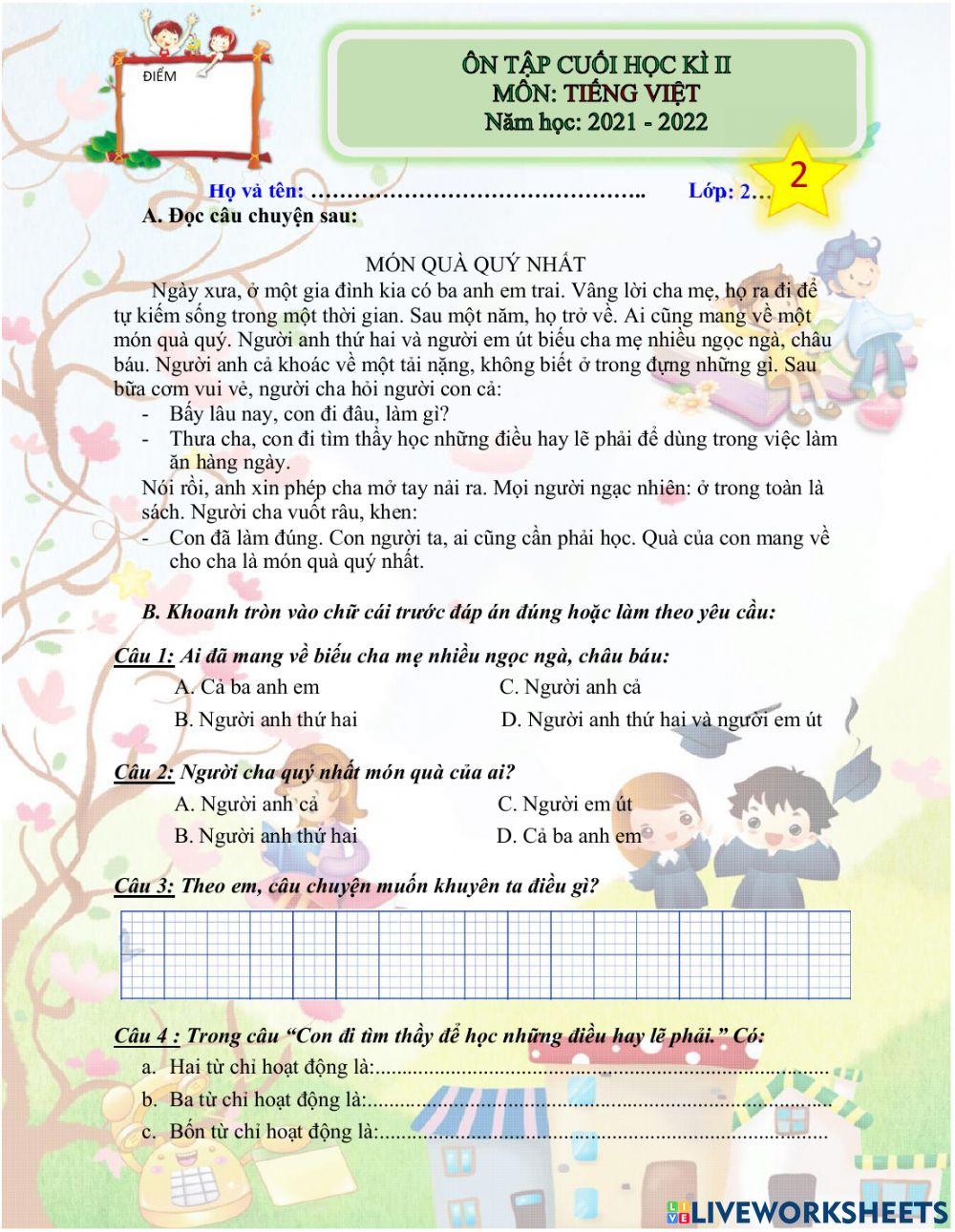 Tiếng việt đề 2