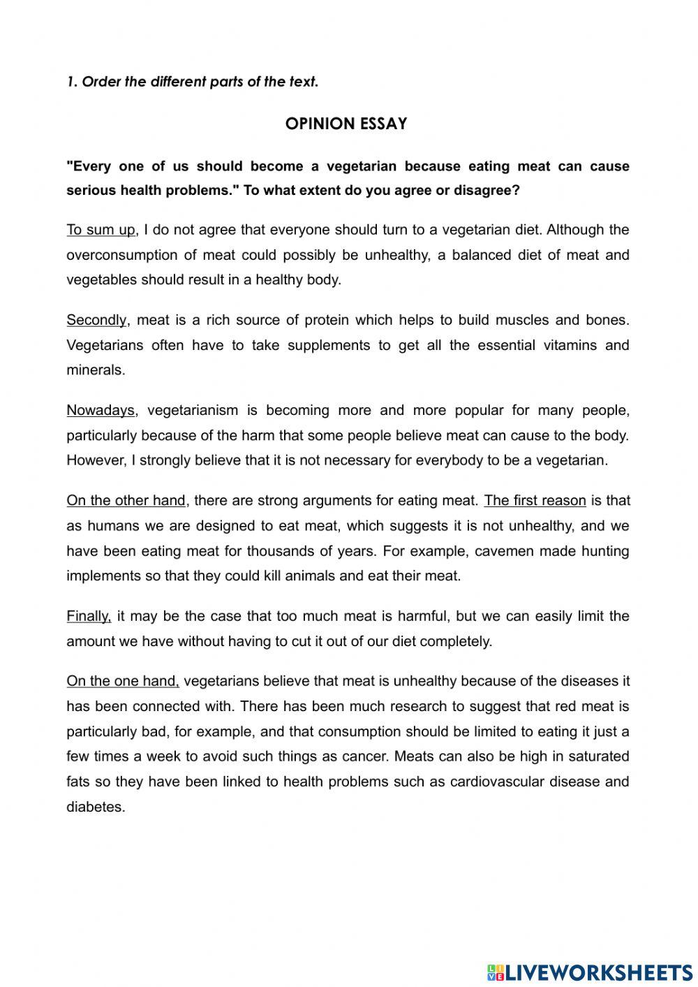 Opinion Essay Online Exercise For 9th Grade Live Worksheets opinion-essay-online-exercise-for-9th-grade-live-worksheets