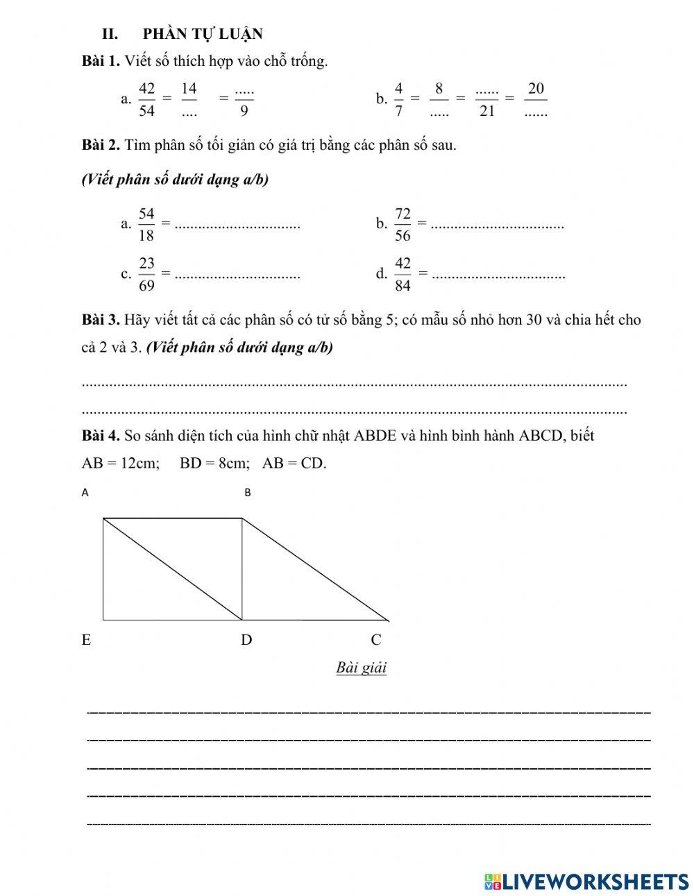 Ôn tập cuối năm