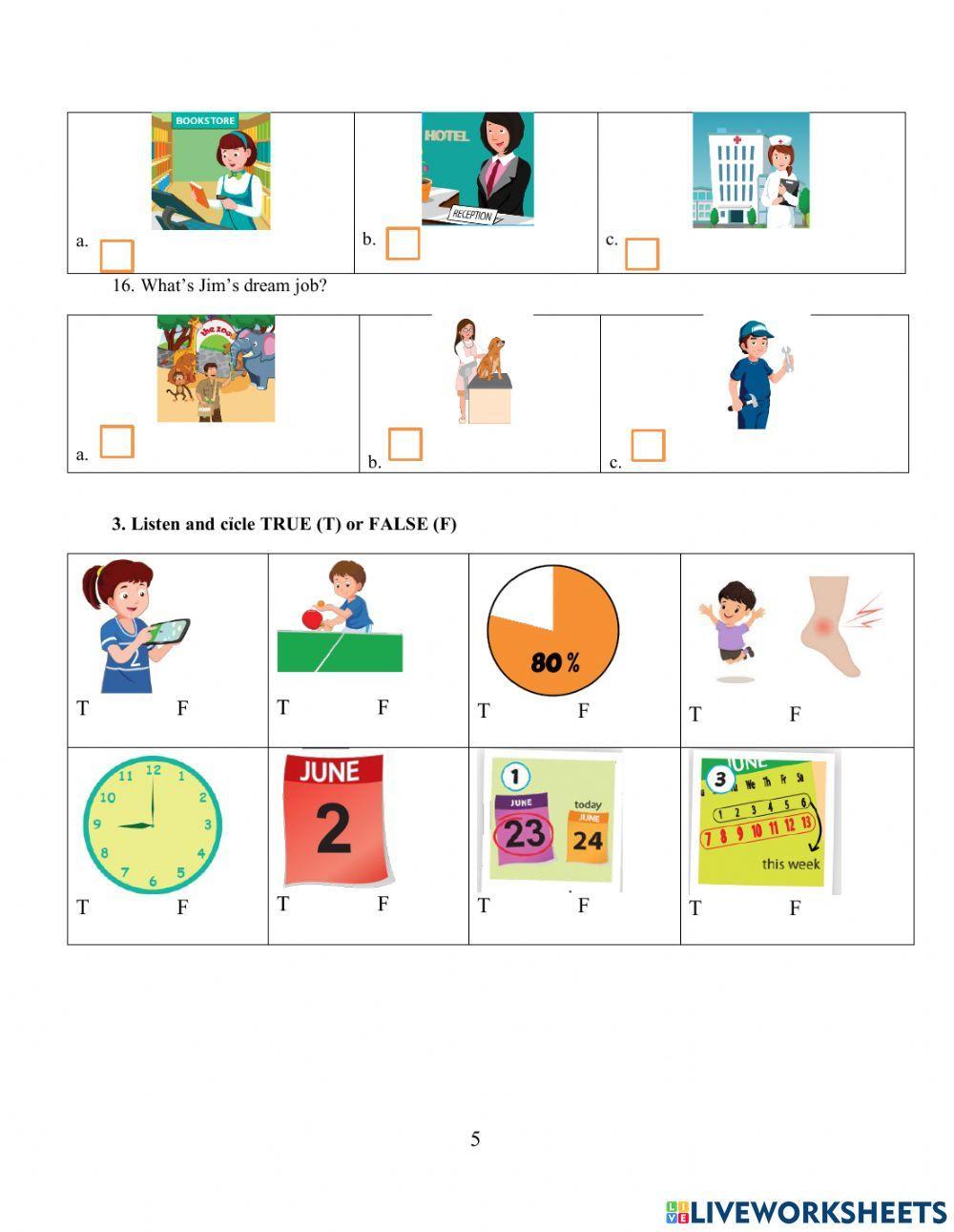 Grade 5 listening semester 2