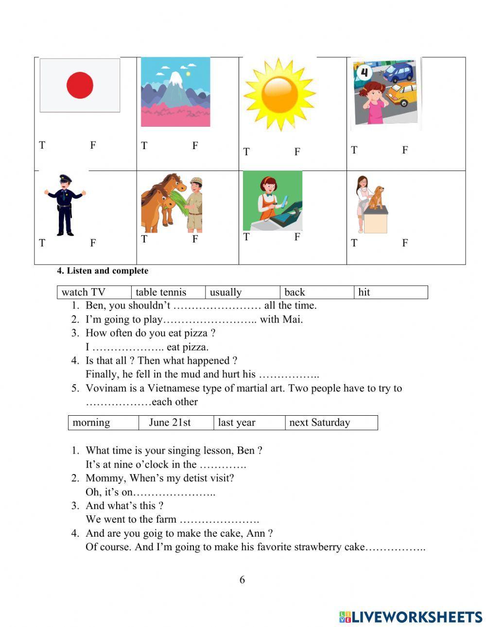 Grade 5 listening semester 2