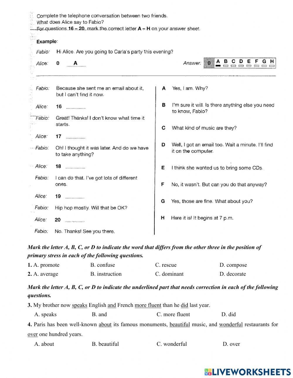 Practice test 1 TS2022
