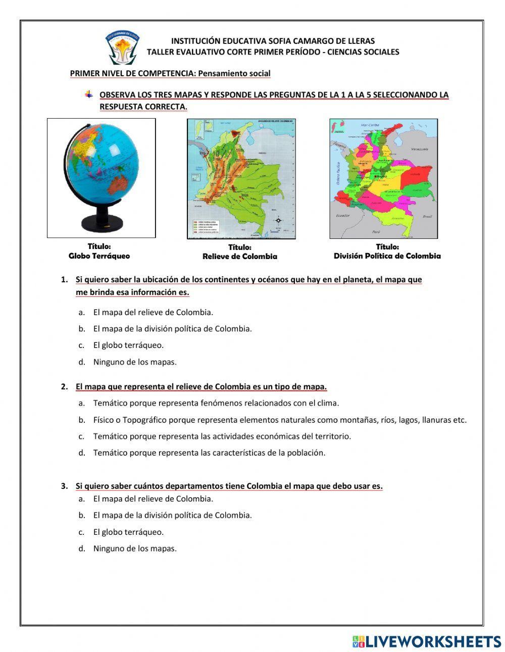 Taller Evaluativo Corte Primer Período