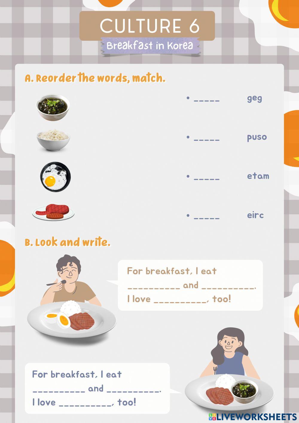 Culture 6 - Breakfast in Korea - FF2