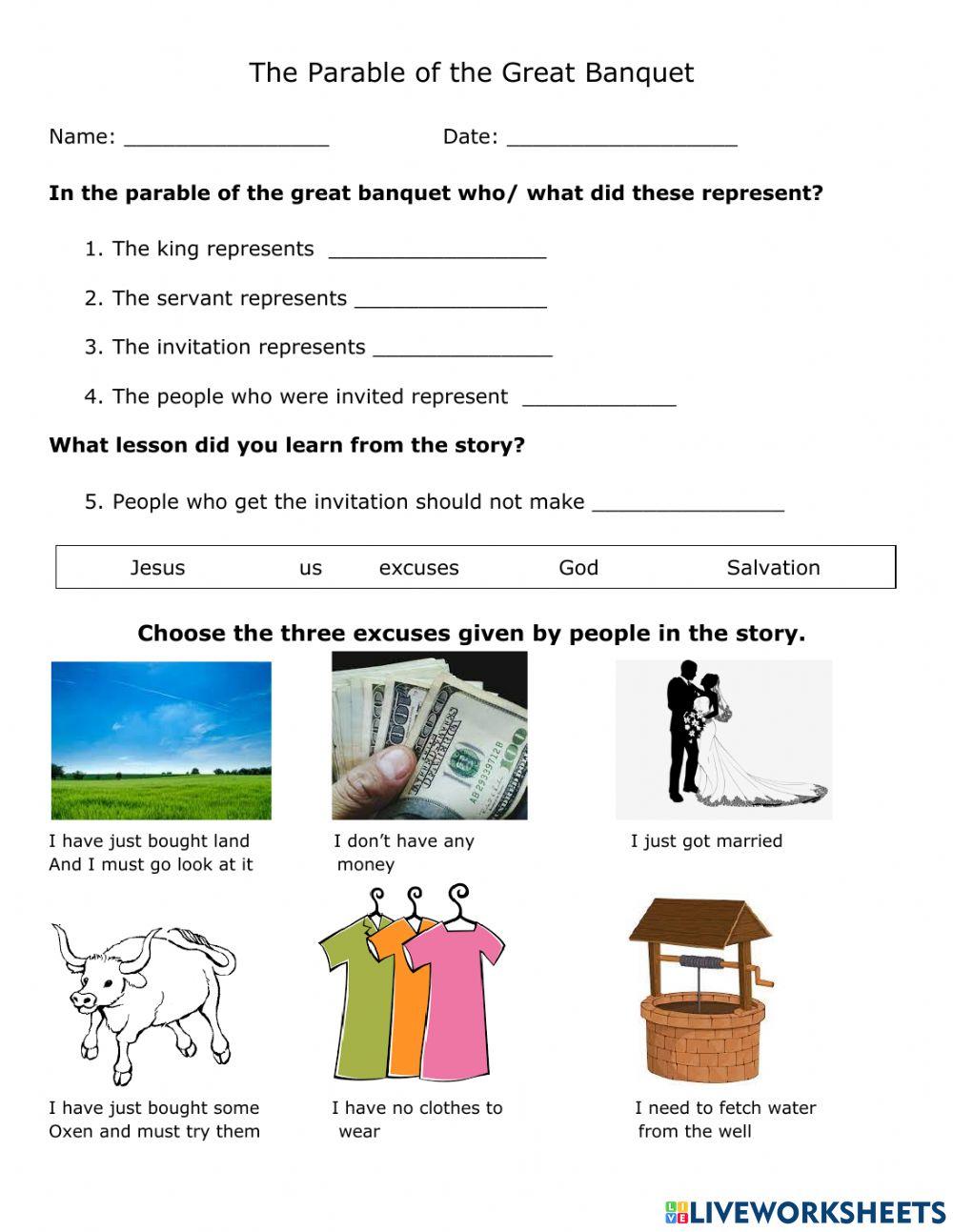 The parable of the great banquet