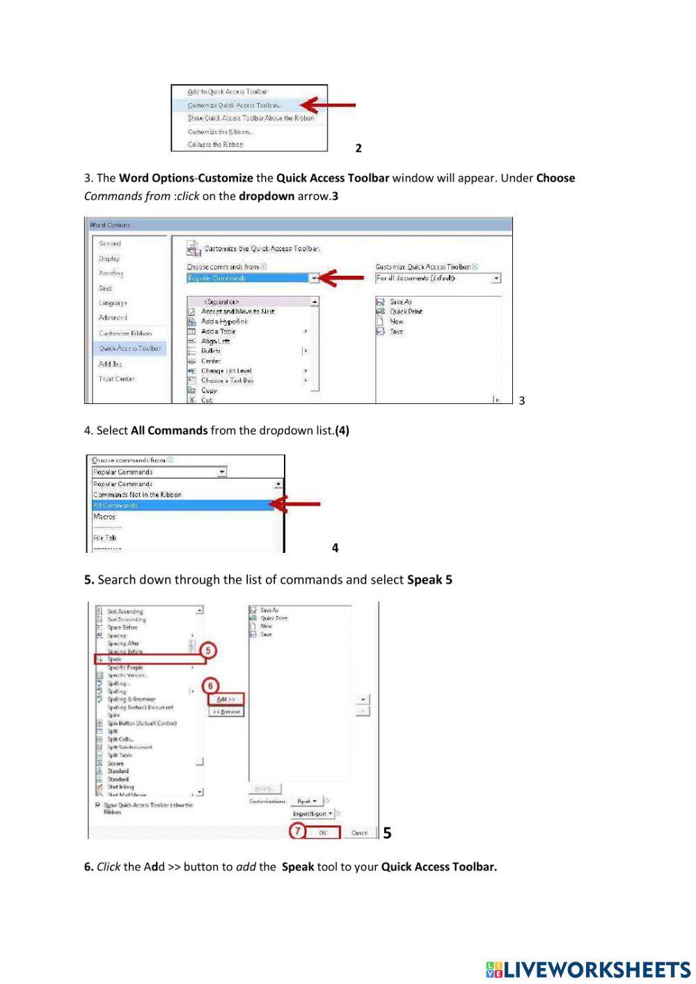 Lesson 1 Accessiility  Accessibility Checker Sound Files and Text to Speech