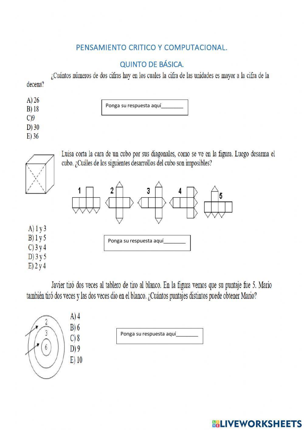 Pensamiento Crítico y Computacional