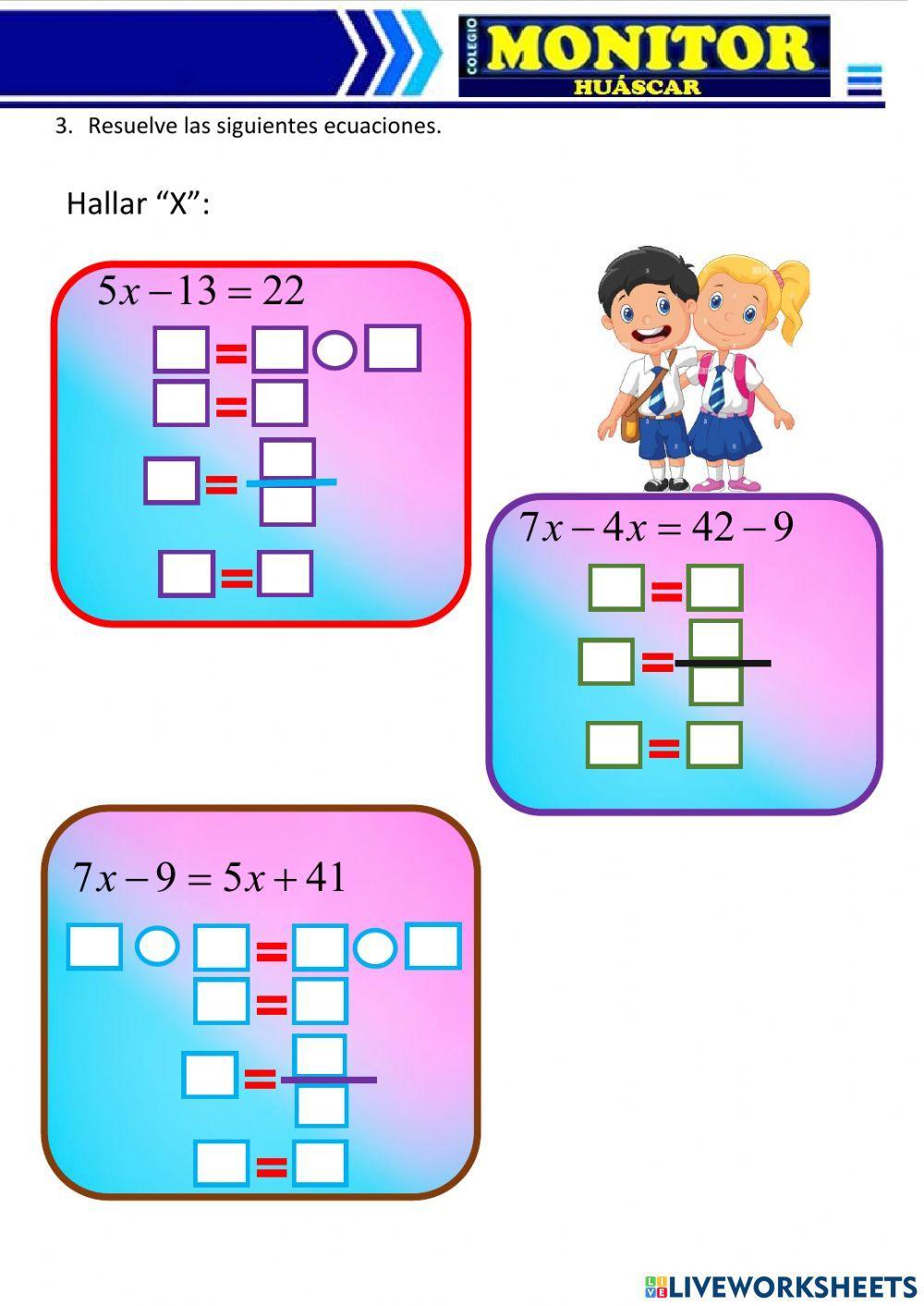 Ecuaciones y planteo