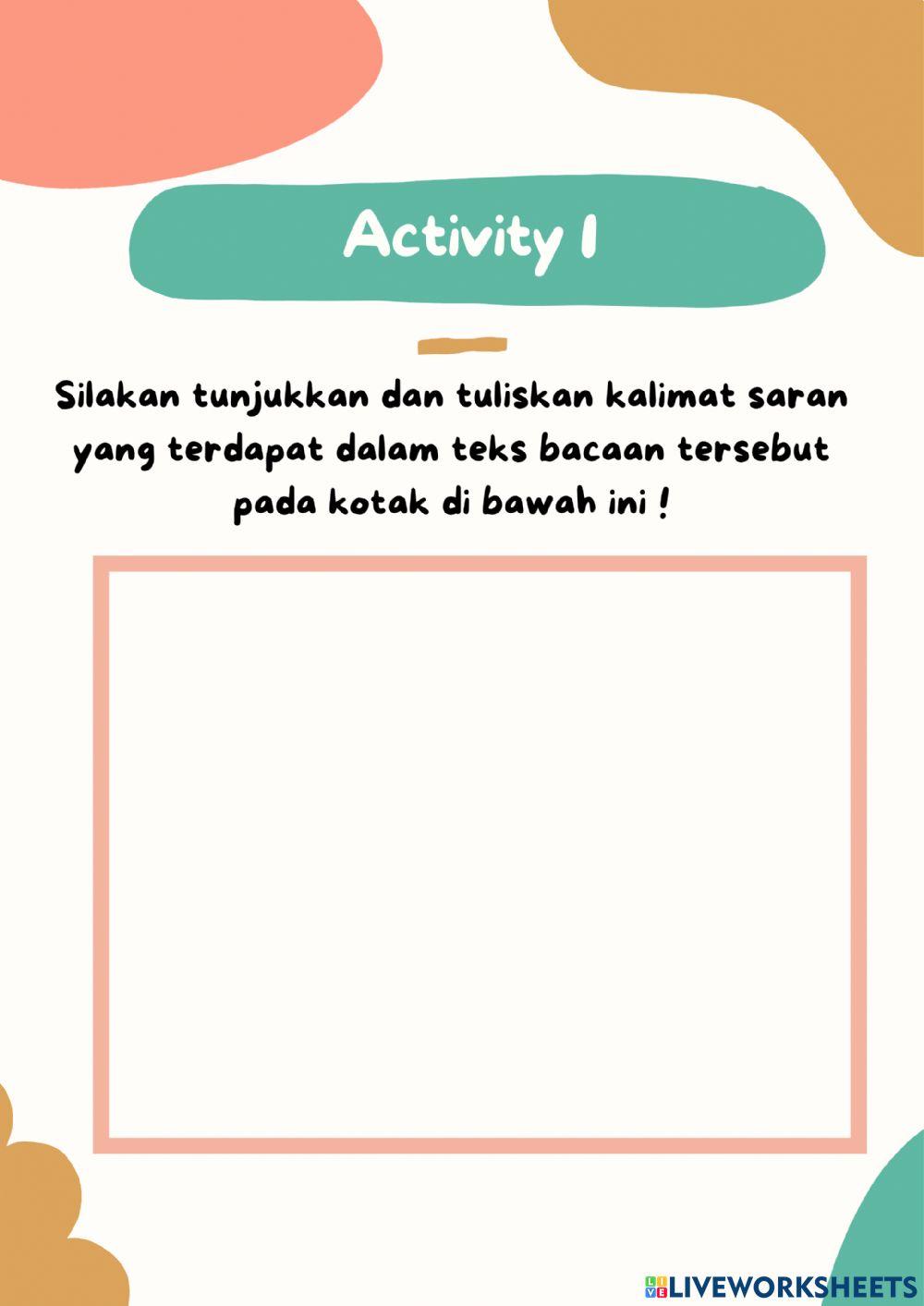 Ungkapan dan Kalimat Saran