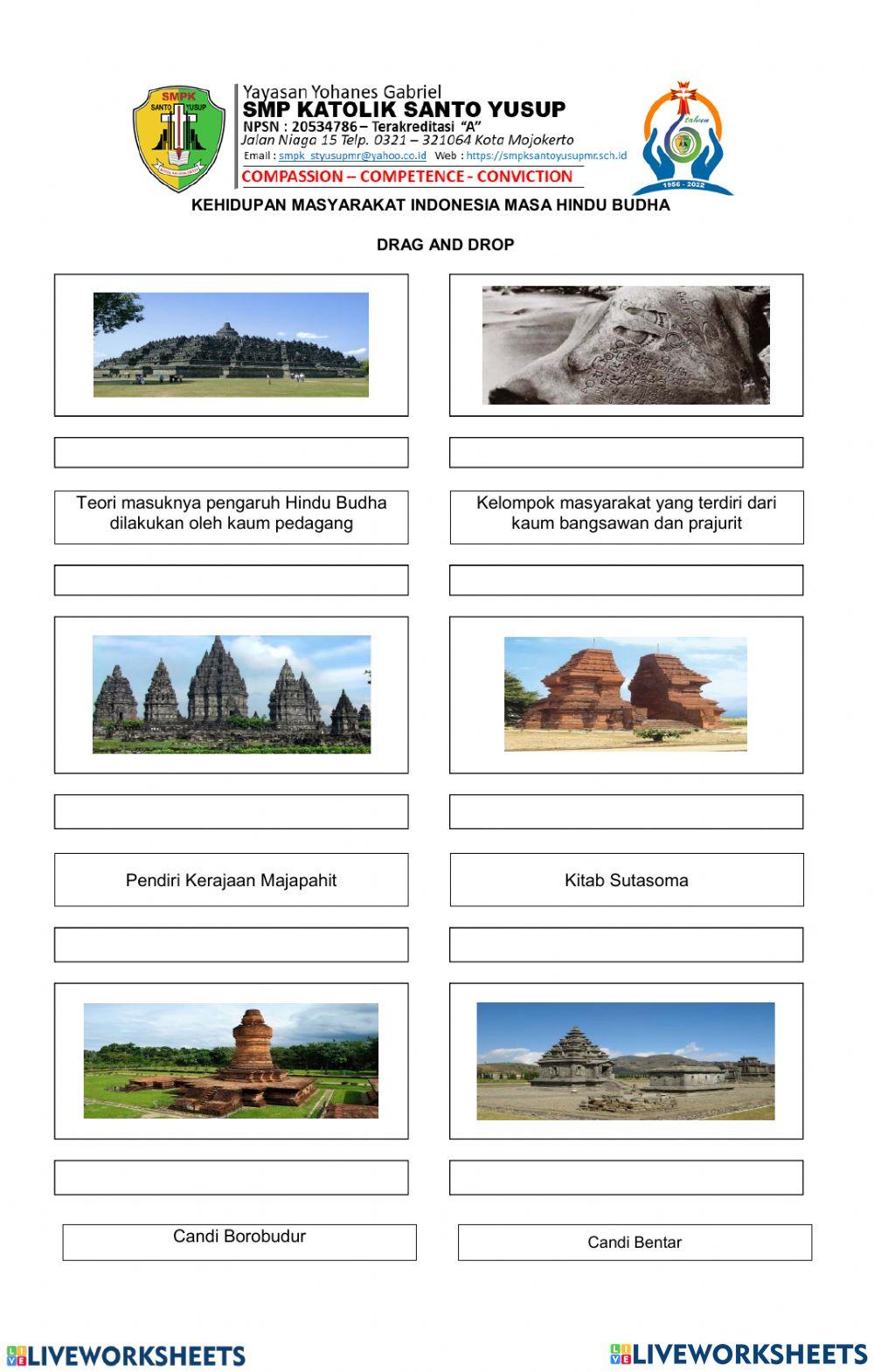 Pretest IPS kelas 7 Kehidupan di masa hindu - budha