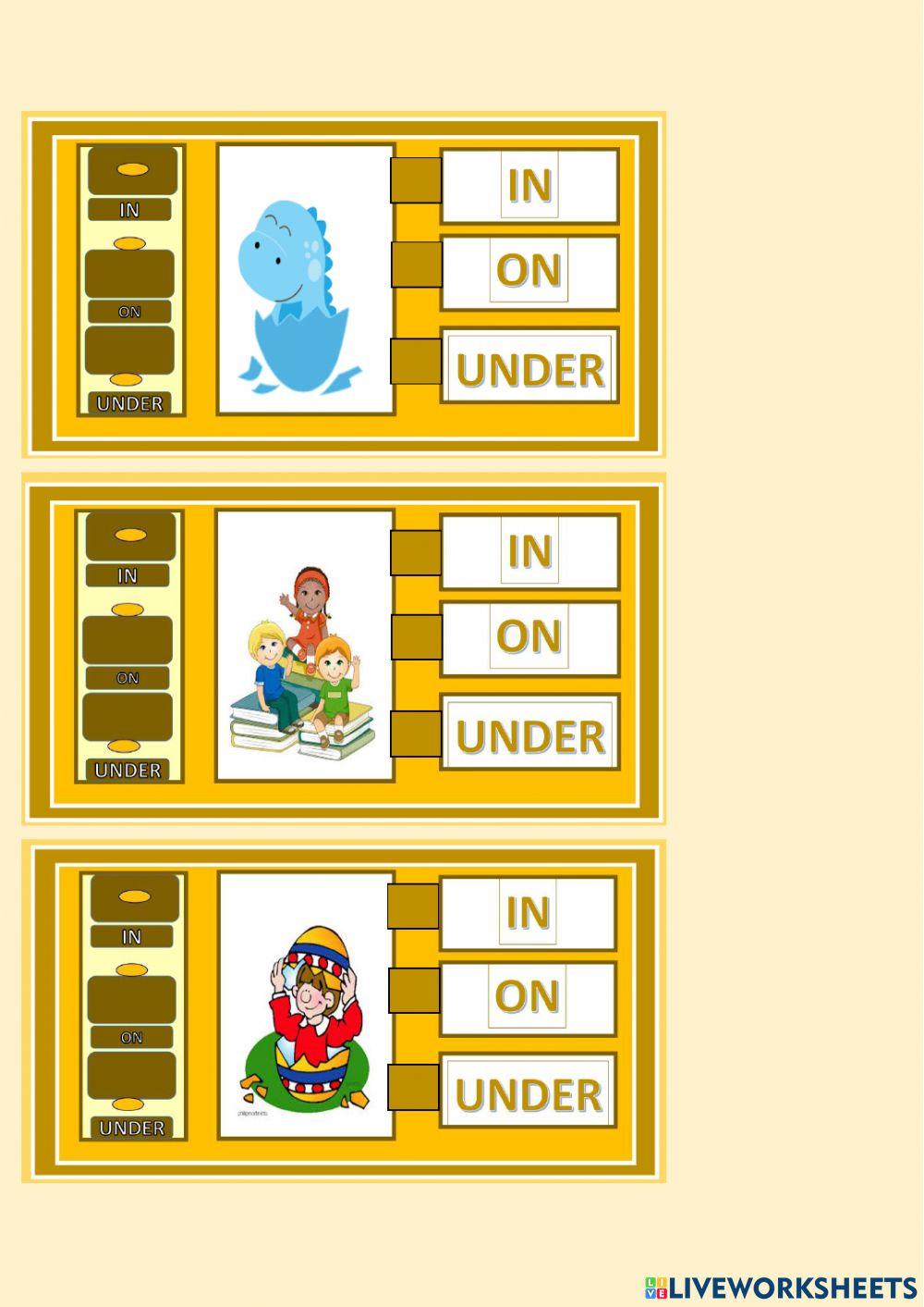Prepositions of place