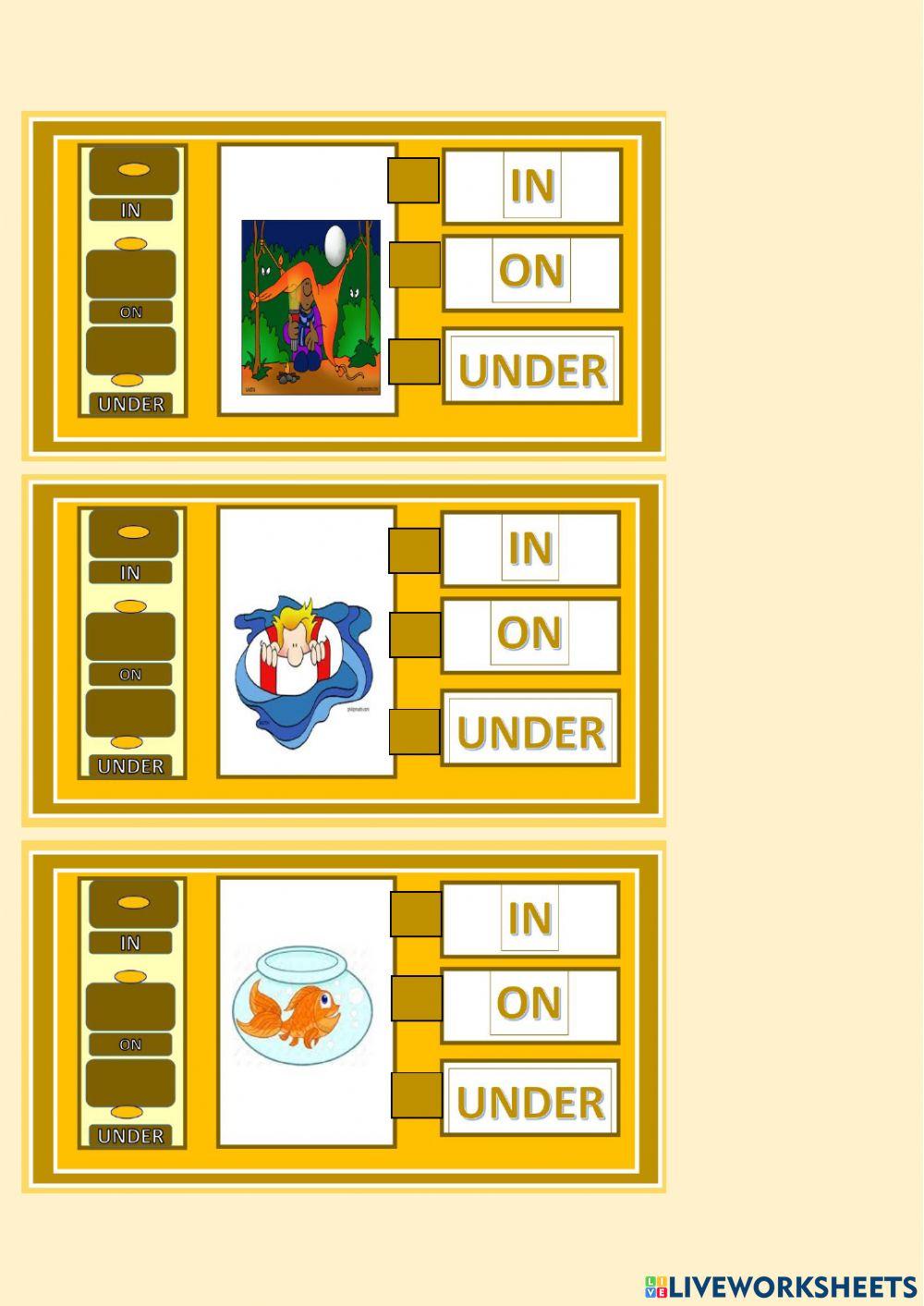 Prepositions of place