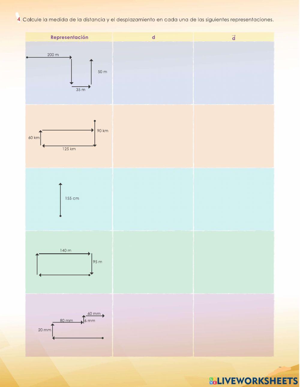 Distancia y desplazamiento