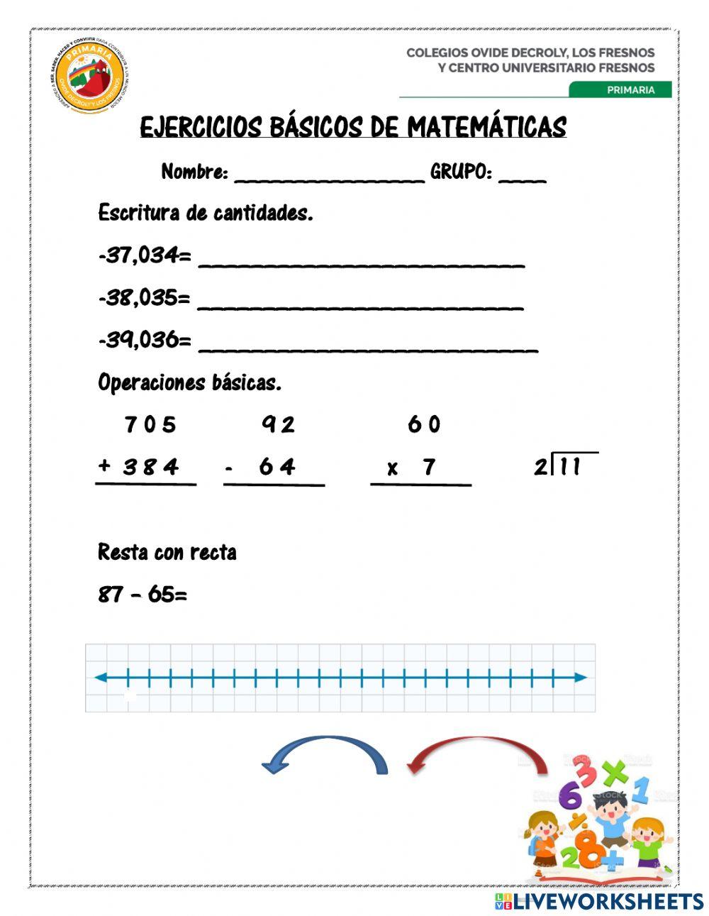 Escritura de cantidades