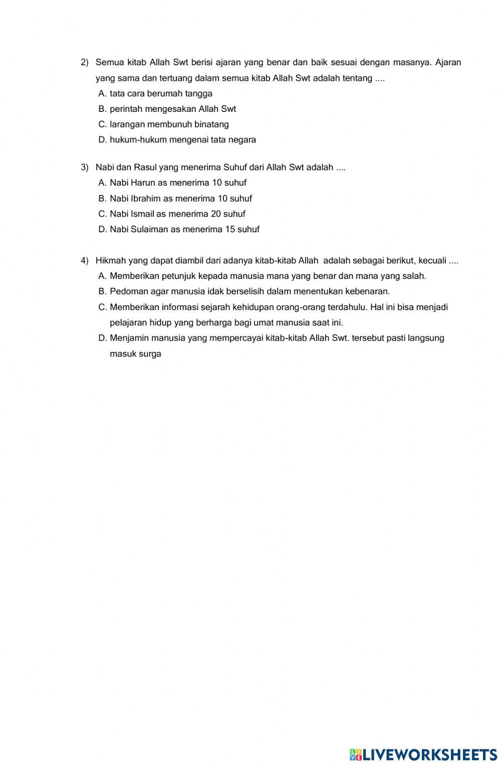 Iman kepada kitab allah