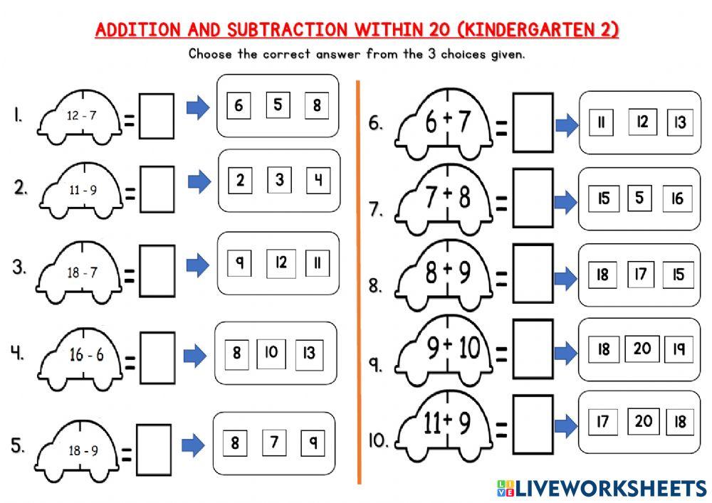 Addition and Subtraction