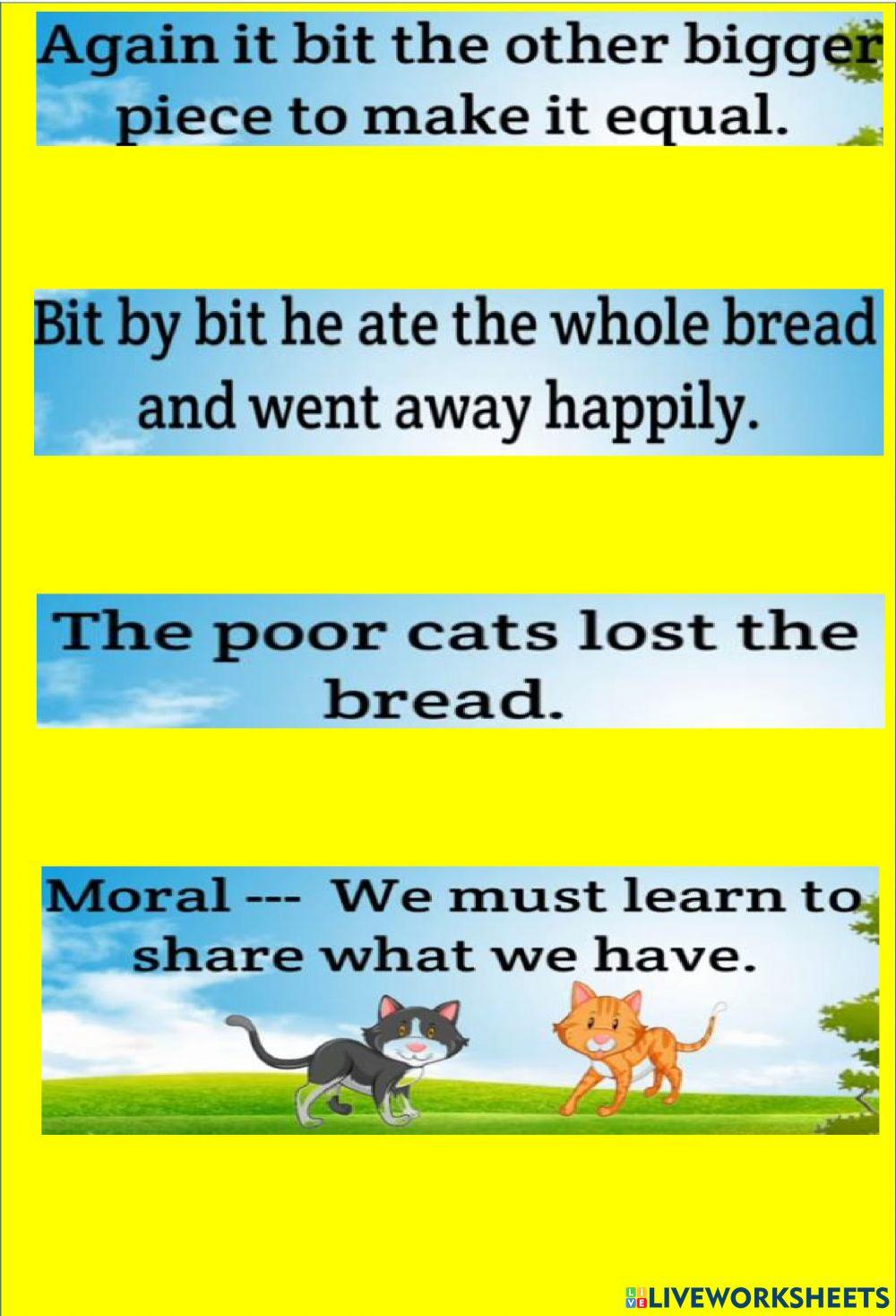 The two cats and the monkey