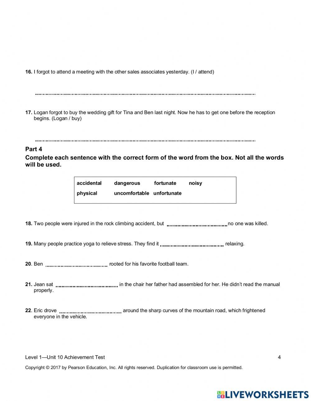 Summit 1.5 Quiz 2 Unit 10