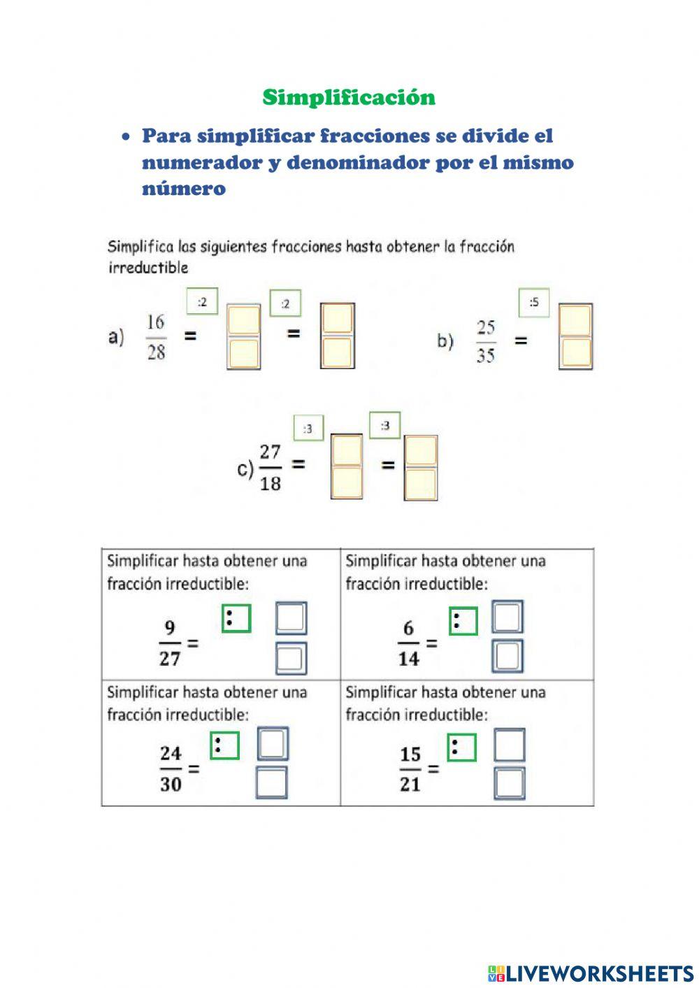 Simplificación