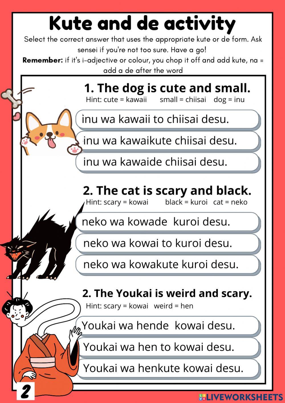 Year 7  kute de activities